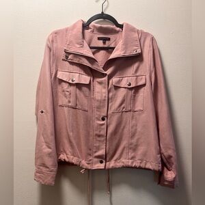 Staccato Micro-Corduroy Chic Modern Utility Lightweight Jacket, W's Sz M, Rose